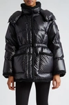 MONCLER CORNEILLE HOODED QUILTED DOWN PUFFER JACKET WITH REMOVABLE HOOD