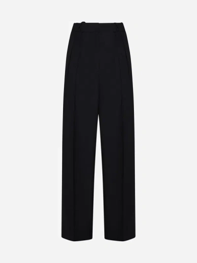 Rohe Straight-leg Tailored Trousers In Black