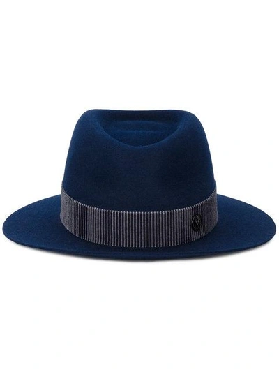 Maison Michel Blue André Trilby Hat