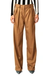 INTERIOR THE SMITH PLEATED WOOL BLEND PANTS