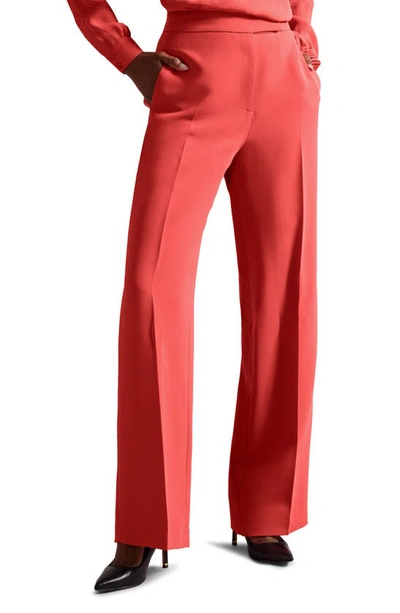 Ted Baker Sayakat Wide Leg Trousers In Coral