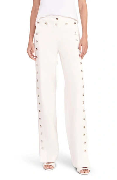 Staud Carter Cotton Pants In White