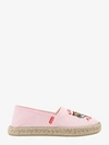 Kenzo Espadrillas In Tela Con Ricamo Logo In Pink