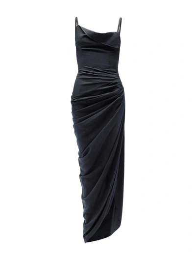 Jacquemus The Saudade Long Dress In Blue