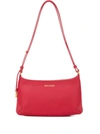 PALM ANGELS 'LATEGRAM' RED SHOULDER BAG WITH LAMINATED LOGO DETAIL IN LEATHER WOMAN