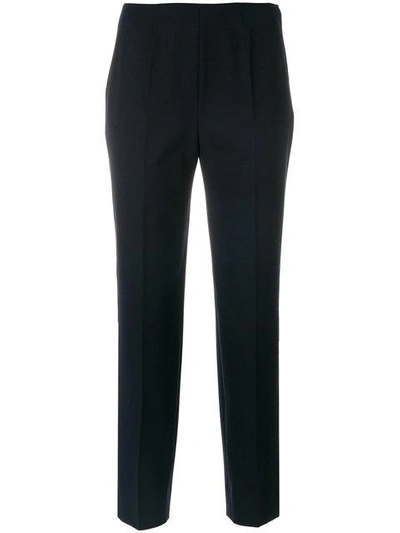 Piazza Sempione Cropped Suit Trousers In Blue