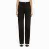 Isabel Marant Wide Leg Trousers Contrast Stitching In Black