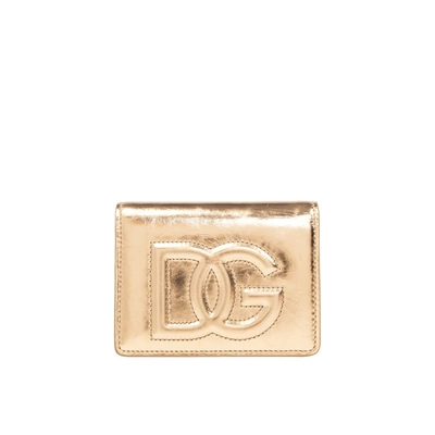Dolce & Gabbana Dg Wallet In Gold