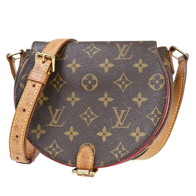 Pre-owned Louis Vuitton Tambourine Canvas Shoulder Bag () In Brown