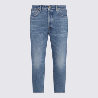 GOLDEN GOOSE GOLDEN GOOSE BLUE COTTON JEANS