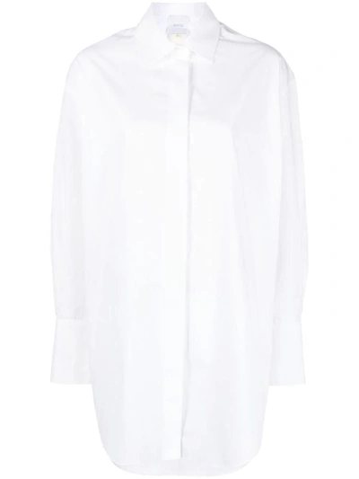 Patou Mini Cotton Shirt-dress In White