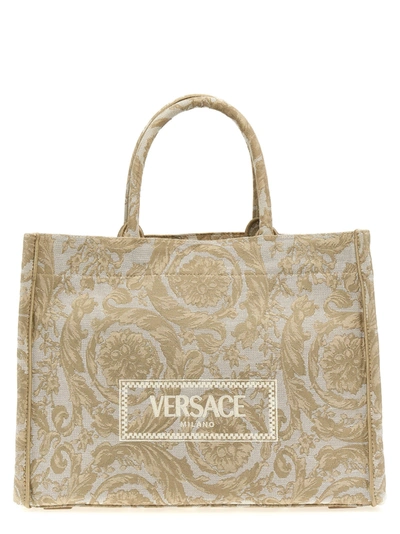 Versace Athena Barocco Tote Bag Beige