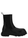 RICK OWENS BEATLE BOZO TRACTOR BOOTS, ANKLE BOOTS BLACK