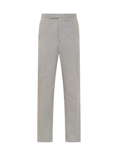 Thom Browne Low-rise Stripe-pattern Tailored Trousers In Multi