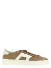 SANTONI DOUBLE BUCKLE SNEAKERS BEIGE