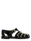 Moschino Teddy Bear-studded Patent Sandals