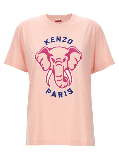 Kenzo ' Elephant' T-shirt In Pink