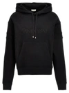 Saint Laurent Logo Hoodie In Black