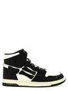 Amiri Skeleton High Top Sneakers Black White In Black