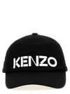 KENZO LOGO PRINTED CAP HATS WHITE/BLACK