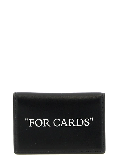 Off-white Quote Bookish Wallets, Card Holders White/black