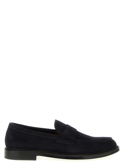 Doucal's Suede Loafers Blue
