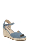 LIFESTRIDE LIFESTRIDE TESS ANKLE STRAP ESPADRILLE PLATFORM WEDGE SANDAL