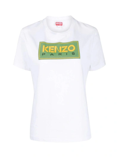Kenzo Logo-print Cotton T-shirt In White