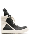 RICK OWENS RICK OWENS GEOBASKET HIGH-TOP LEATHER trainers