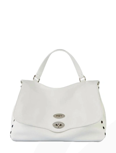 Zanellato Postina S Leather Handbag In Bianco Latte