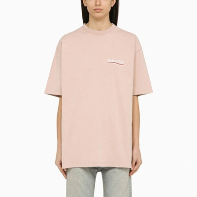 Dries Van Noten Large Fit T-shirt Embro Pol Campgn Vntge Jersey In Old Rose