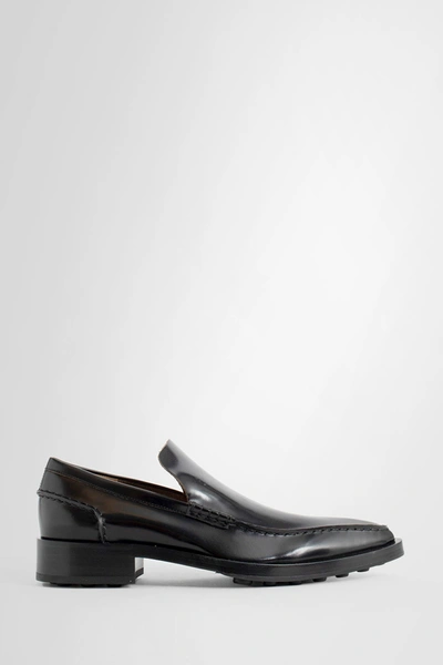 Jil Sander Pointed-toe Leather Loafers In Black