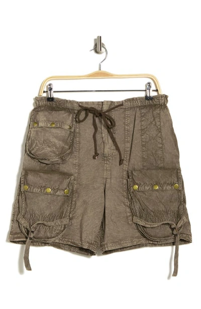 Free People Wild Bay Parachute Shorts In Army