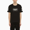 GIVENCHY GIVENCHY BLACK CREW-NECK T-SHIRT WITH GRAPHIC PRINT MEN