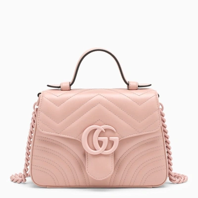 Gucci Gg Marmont Pink Leather Mini Handbag Women