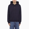 MARNI MARNI BLUE HOODIE WITH LOGO ON CHEST MEN