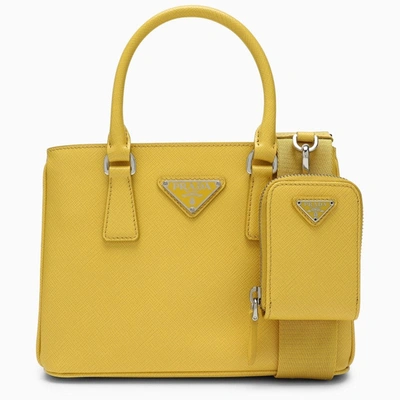 Prada Sun-coloured Saffiano Leather  Holiday Bag Women In Yellow