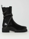 René Caovilla Chelsea Leather Ankle Boots In Black