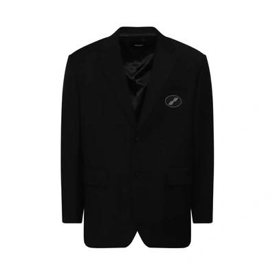 WE11 DONE OVERSIZED SUIT LOGO BLAZER