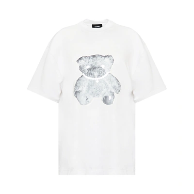 WE11 DONE PEARL NECKLACE TEDDY T-SHIRT