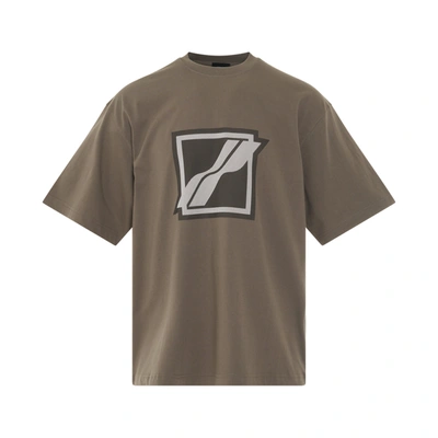 We11 Done Khaki Printed T-shirt