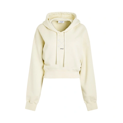 Off-white Small Arrow Pearl Crop Hoodie