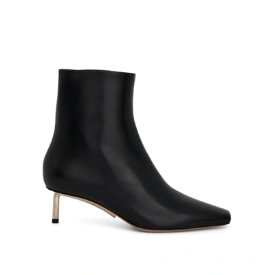 Off-white Square-toe 50mm Ankle Boots In Black