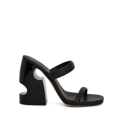 OFF-WHITE WOMEN'S TONAL METEOR BLOCK MULE SANDALS