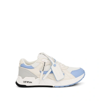 OFF-WHITE KICK OFF SNEAKER IN COLOUR WHITE/LIGHT BLUE