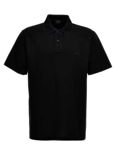 BRIONI BRIONI LOGO EMBROIDERY POLO SHIRT