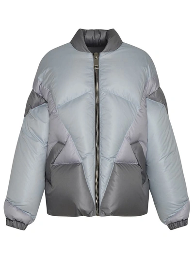 Khrisjoy Silver Puff Khris Heart Quilted Jacket In Grey