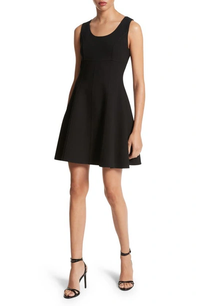 MICHAEL KORS SLEEVELESS WOOL BLEND SKATER DRESS