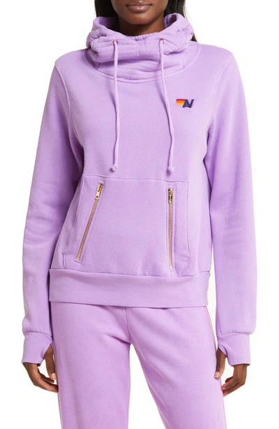 Aviator Nation Ninja Hoodie In Neon Purple