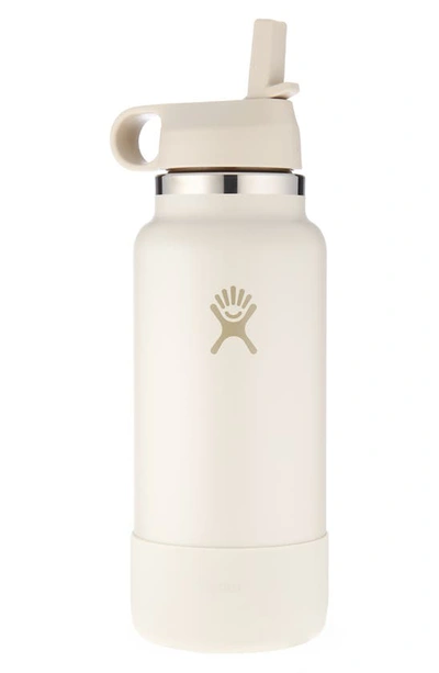 Hydro Flask 32-ounce Wide Mouth Bottle With Straw Lid & Boot In Sandalwood